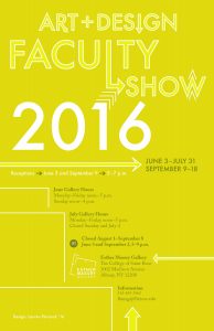 Art & Design Faculty Show 2016