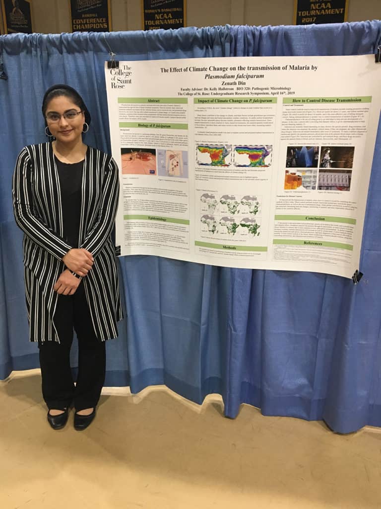Medical Technology Zenath Din with her project