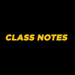 Class Notes