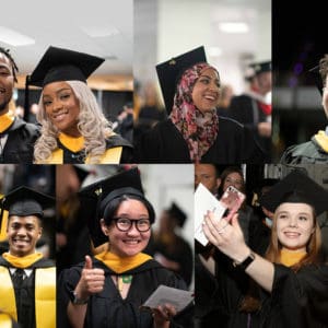 students at commencement 2019