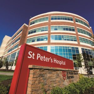 exterior of St. peter's hospital