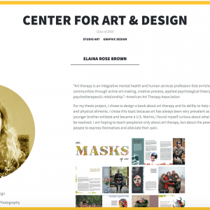 Center for Art & Design Senior Show site