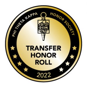 PTK Transfer Honor Roll 2022