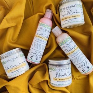 Whip My Butta Organics products, jars and bottles