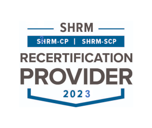 SHRM Recertification Provider CP-SCP Seal 2023