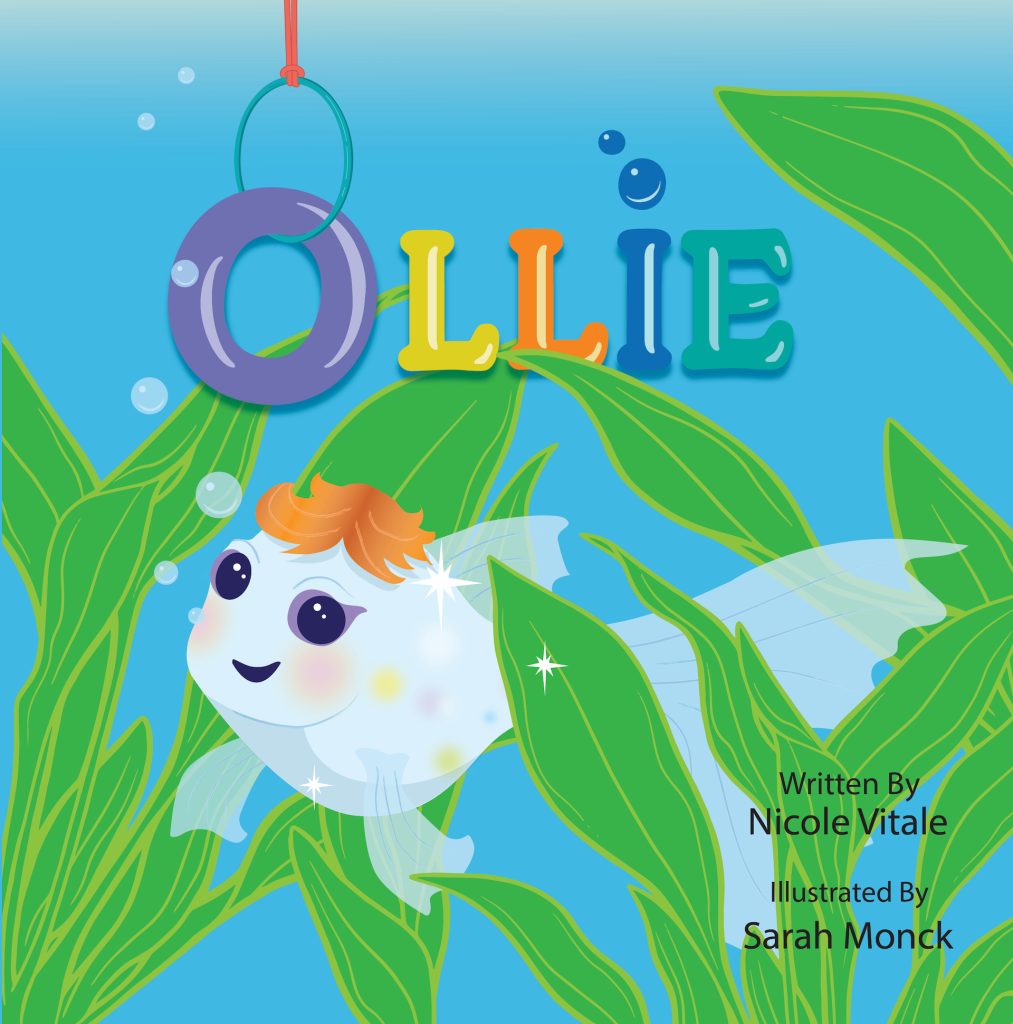 Children's book cover with a fish on it and the title "Ollie"